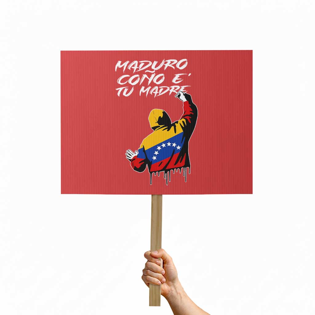 Maduro Cono e Tu Madre Protest Sign Venezuelan Protest Graffiti Graphic
