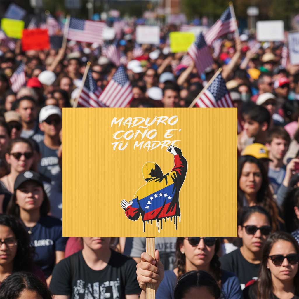 Maduro Cono e Tu Madre Protest Sign Venezuelan Protest Graffiti Graphic