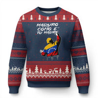 Maduro Cono e Tu Madre Ugly Christmas Sweater Venezuelan Protest Graffiti Graphic - Wonder Print Shop