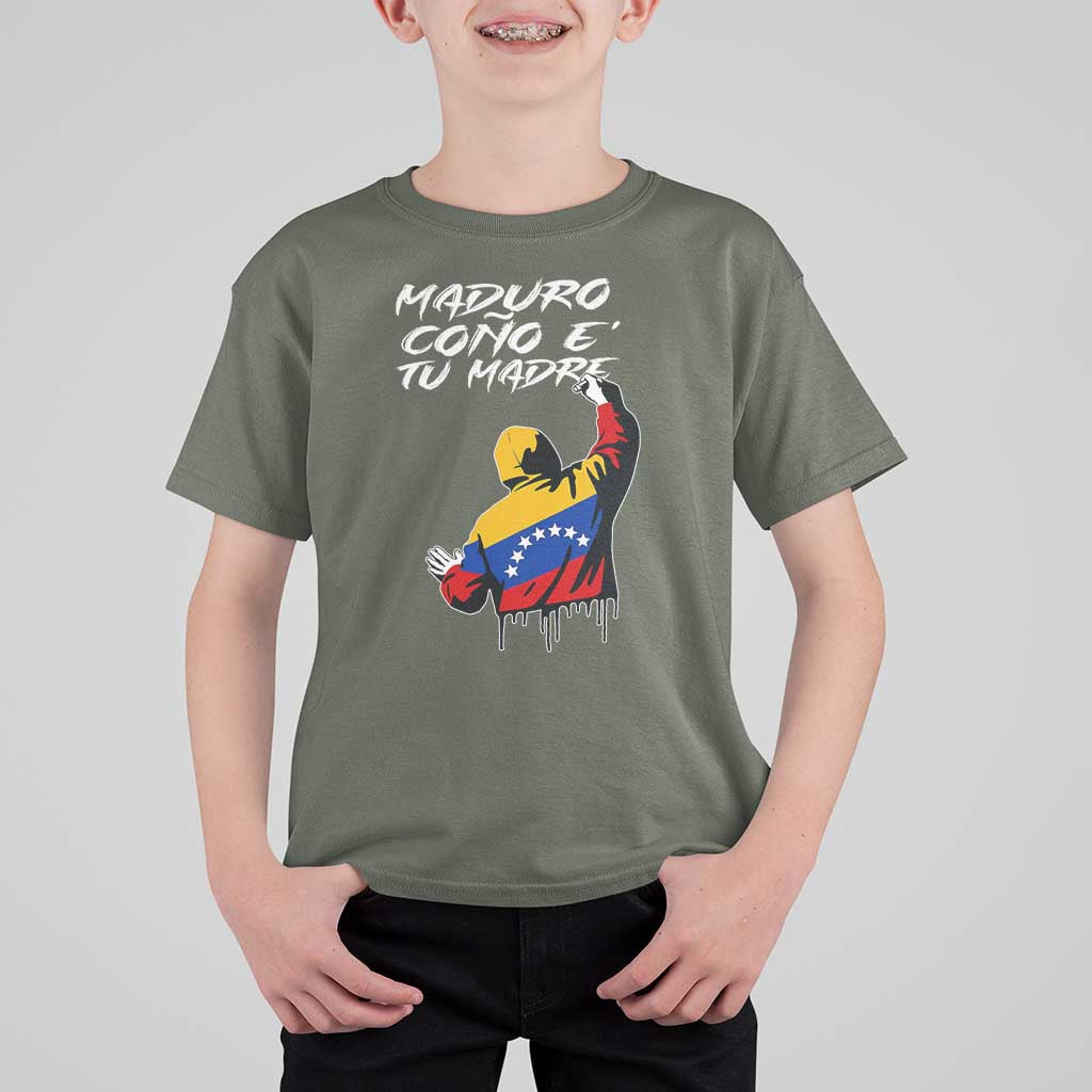 Maduro Cono e Tu Madre T Shirt For Kid Venezuelan Protest Graffiti Graphic - Wonder Print Shop