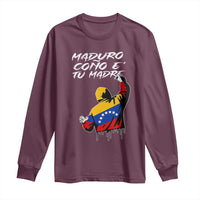 Maduro Cono e Tu Madre Long Sleeve Shirt Venezuelan Protest Graffiti Graphic - Wonder Print Shop