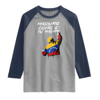 Maduro Cono e Tu Madre Raglan Shirt Venezuelan Protest Graffiti Graphic - Wonder Print Shop