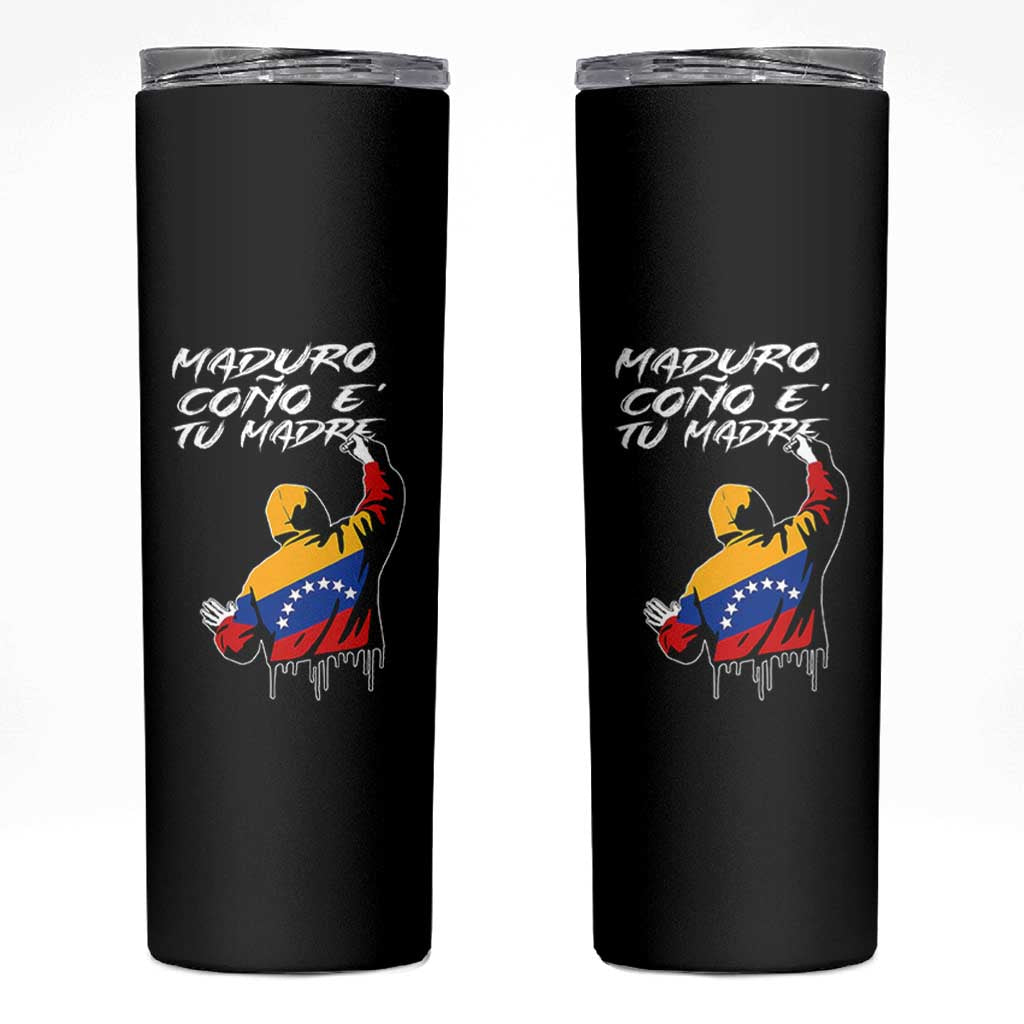 Maduro Cono e Tu Madre Skinny Tumbler Venezuelan Protest Graffiti Graphic - Wonder Print Shop