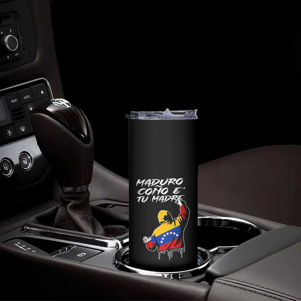 Maduro Cono e Tu Madre Skinny Tumbler Venezuelan Protest Graffiti Graphic - Wonder Print Shop