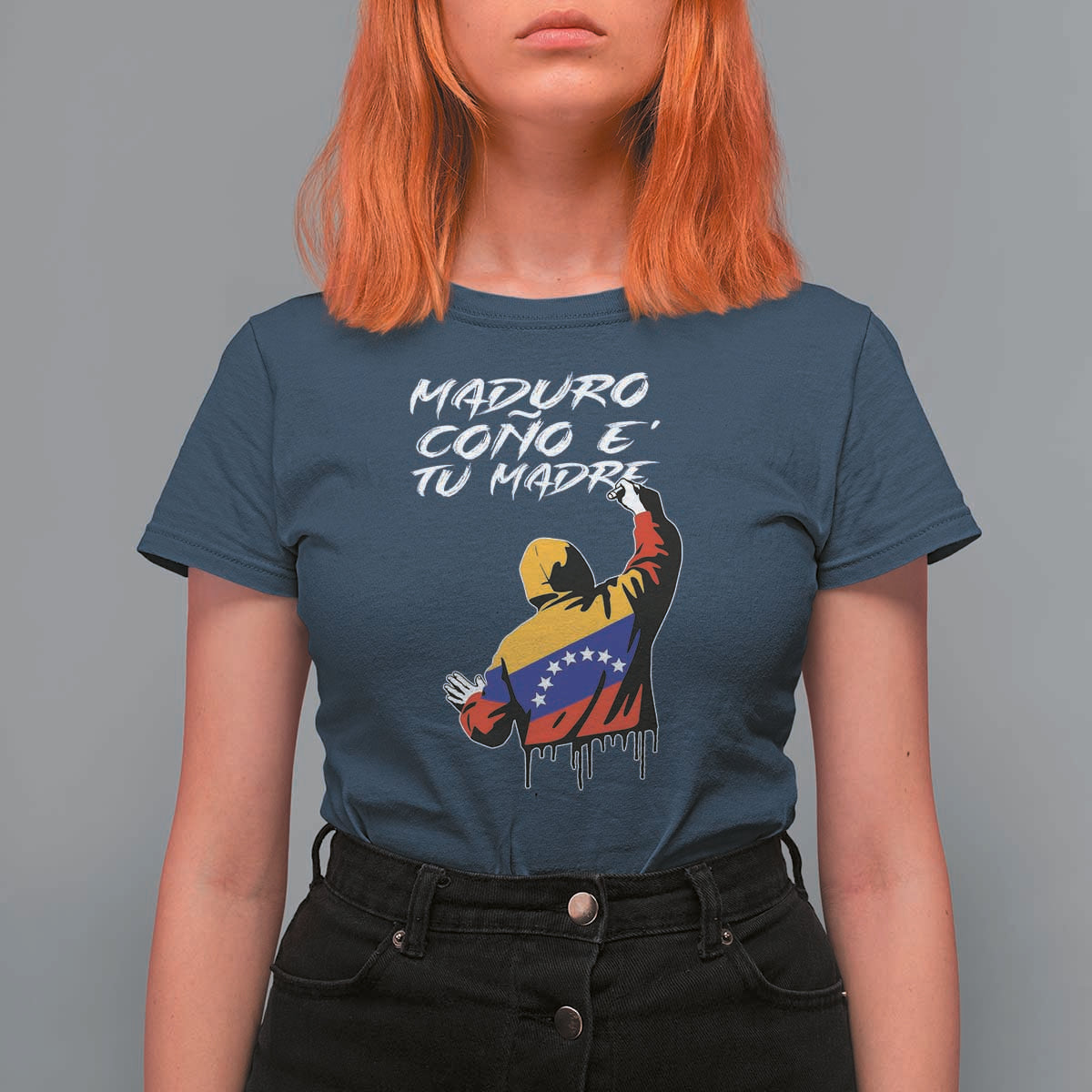 Maduro Cono e Tu Madre T Shirt For Women Venezuelan Protest Graffiti Graphic - Wonder Print Shop
