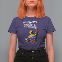 Maduro Cono e Tu Madre T Shirt For Women Venezuelan Protest Graffiti Graphic - Wonder Print Shop