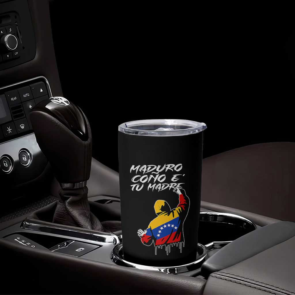 Maduro Cono e Tu Madre Tumbler Cup Venezuelan Protest Graffiti Graphic - Wonder Print Shop