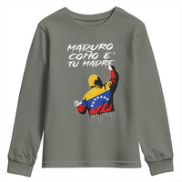 Maduro Cono e Tu Madre Youth Sweatshirt Venezuelan Protest Graffiti Graphic - Wonder Print Shop