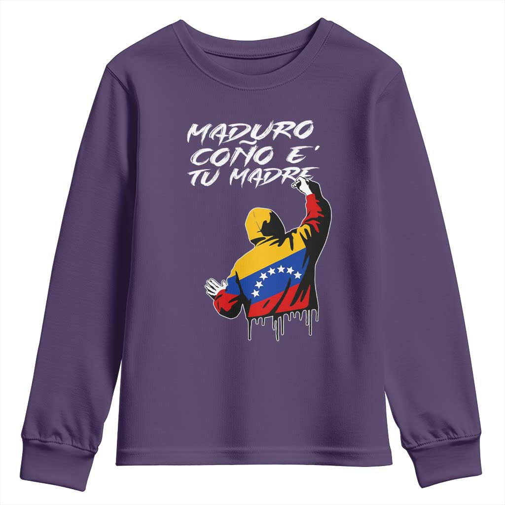 Maduro Cono e Tu Madre Youth Sweatshirt Venezuelan Protest Graffiti Graphic - Wonder Print Shop