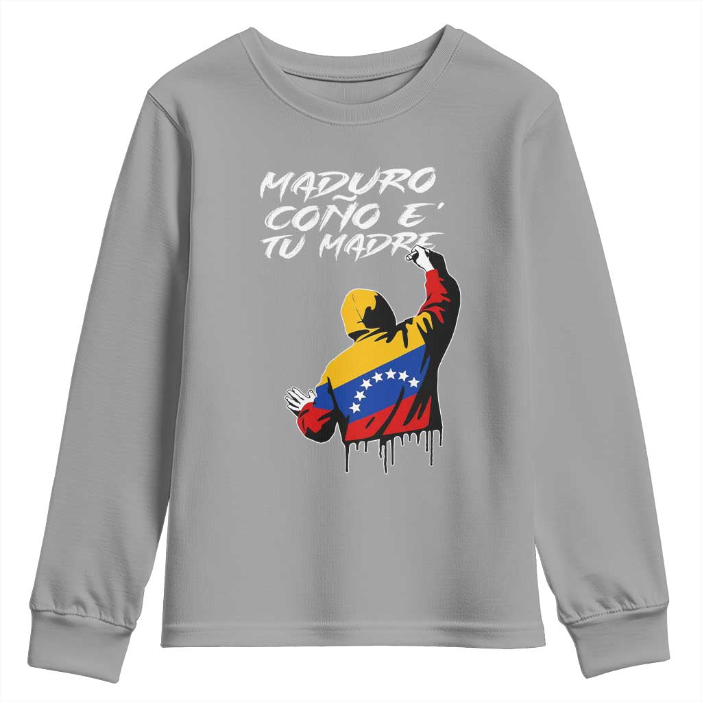 Maduro Cono e Tu Madre Youth Sweatshirt Venezuelan Protest Graffiti Graphic - Wonder Print Shop