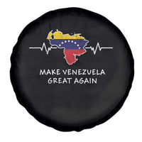 Make Venezuela Great Again Spare Tire Cover Patriotic Support Heartbeat Distressed Map Graphic - Wonder Print Shop