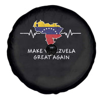 Make Venezuela Great Again Spare Tire Cover Patriotic Support Heartbeat Distressed Map Graphic - Wonder Print Shop
