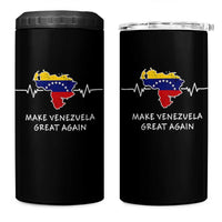 Make Venezuela Great Again 4 in 1 Can Cooler Tumbler Patriotic Support Heartbeat Distressed Map Graphic - Wonder Print Shop