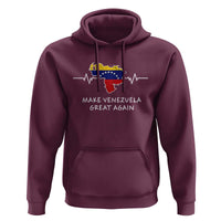 Make Venezuela Great Again Hoodie Patriotic Support Heartbeat Distressed Map Graphic - Wonder Print Shop