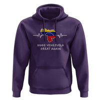 Make Venezuela Great Again Hoodie Patriotic Support Heartbeat Distressed Map Graphic - Wonder Print Shop