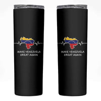 Make Venezuela Great Again Skinny Tumbler Patriotic Support Heartbeat Distressed Map Graphic - Wonder Print Shop