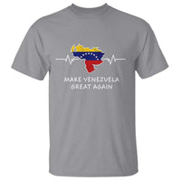 Make Venezuela Great Again T Shirt Patriotic Support Heartbeat Distressed Map Graphic - Wonder Print Shop