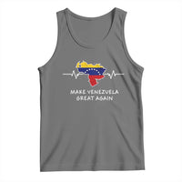 Make Venezuela Great Again Tank Top Patriotic Support Heartbeat Distressed Map Graphic - Wonder Print Shop