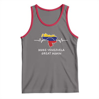 Make Venezuela Great Again Tank Top Patriotic Support Heartbeat Distressed Map Graphic - Wonder Print Shop