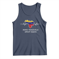 Make Venezuela Great Again Tank Top Patriotic Support Heartbeat Distressed Map Graphic - Wonder Print Shop