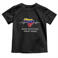 Make Venezuela Great Again Toddler T Shirt Patriotic Support Heartbeat Distressed Map Graphic - Wonder Print Shop