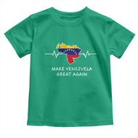 Make Venezuela Great Again Toddler T Shirt Patriotic Support Heartbeat Distressed Map Graphic - Wonder Print Shop