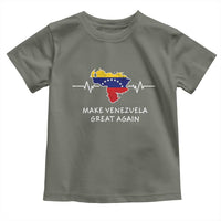 Make Venezuela Great Again Toddler T Shirt Patriotic Support Heartbeat Distressed Map Graphic - Wonder Print Shop