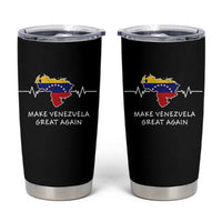Make Venezuela Great Again Tumbler Cup Patriotic Support Heartbeat Distressed Map Graphic - Wonder Print Shop