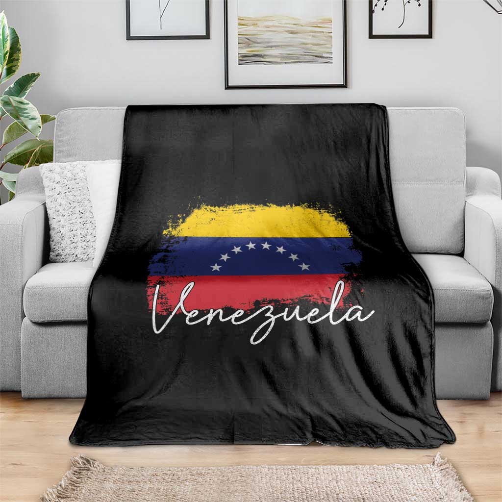 Venezuela Flag Pride Patriotic Throw Blanket for Venezuelan Roost - Wonder Print Shop