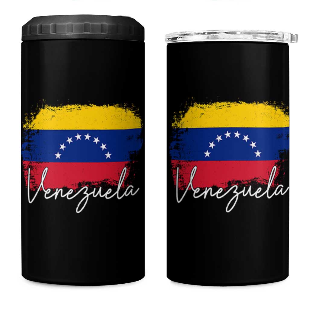Venezuela Flag Pride Patriotic 4 in 1 Can Cooler Tumbler for Venezuelan Roost - Wonder Print Shop