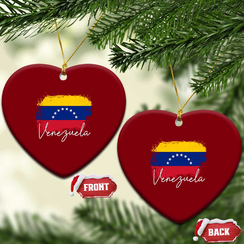 Venezuela Flag Pride Patriotic Ceramic Ornament for Venezuelan Roost - Wonder Print Shop