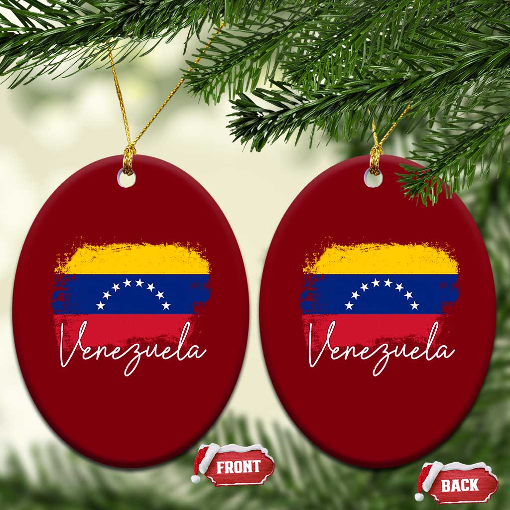 Venezuela Flag Pride Patriotic Ceramic Ornament for Venezuelan Roost - Wonder Print Shop