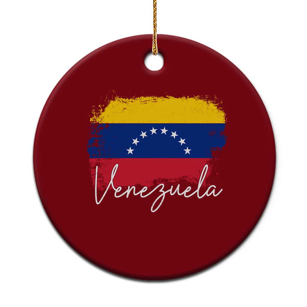 Venezuela Flag Pride Patriotic Ceramic Ornament for Venezuelan Roost - Wonder Print Shop