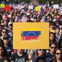 Venezuela Flag Pride Patriotic Protest Sign for Venezuelan Roost