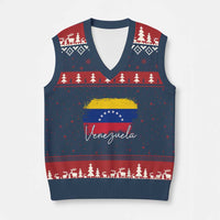 Venezuela Flag Pride Patriotic V-Neck Knit Sweater Vest for Venezuelan Roost - Wonder Print Shop