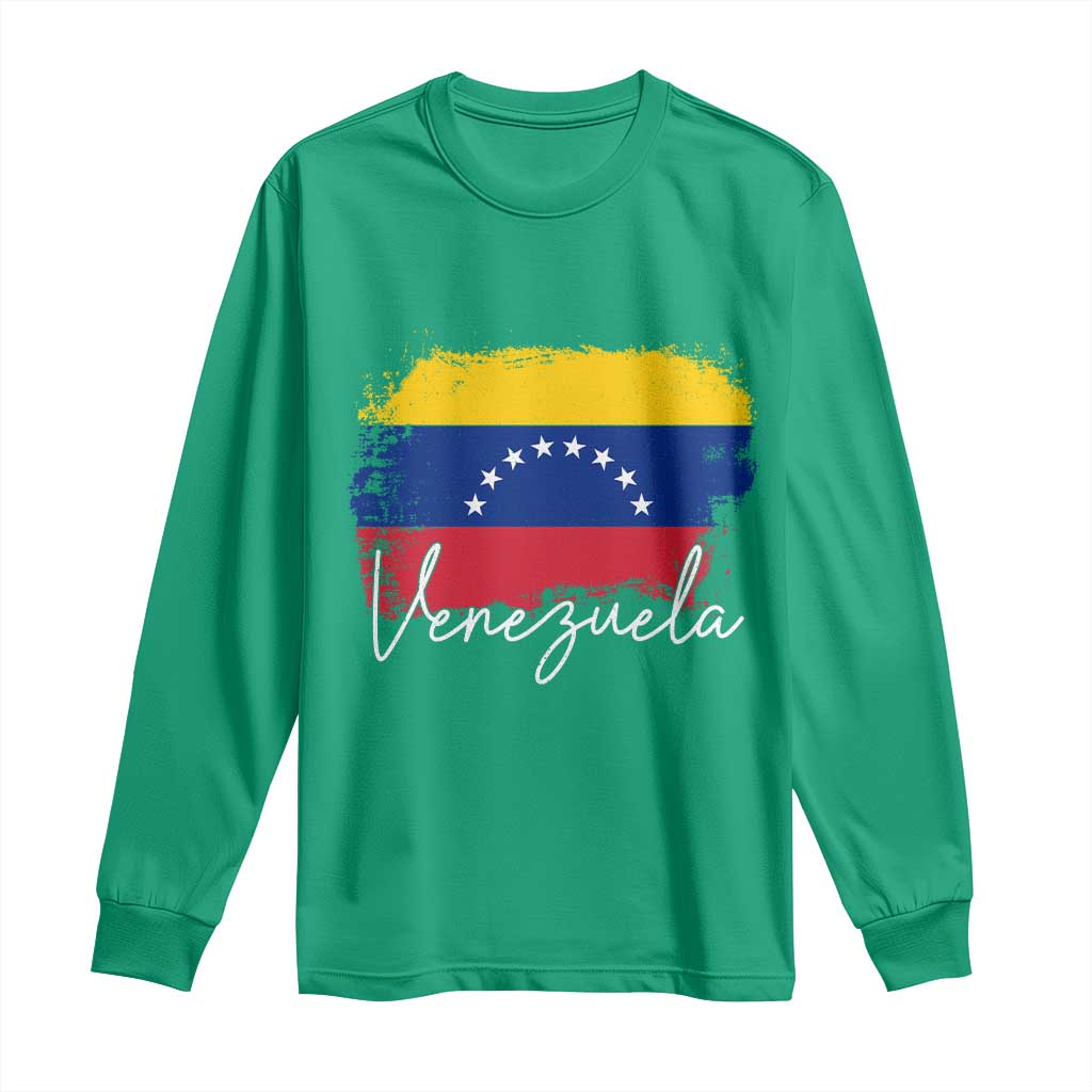 Venezuela Flag Pride Patriotic Long Sleeve Shirt for Venezuelan Roost - Wonder Print Shop