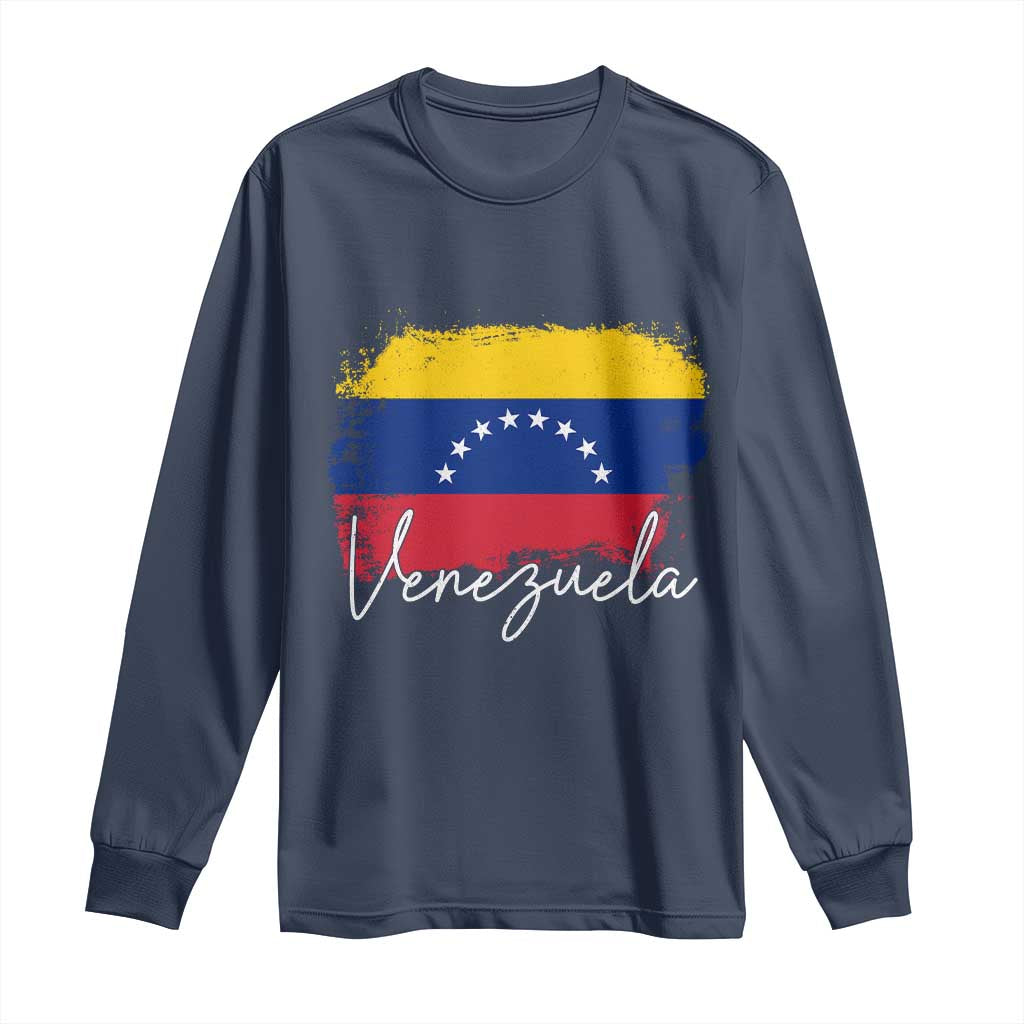Venezuela Flag Pride Patriotic Long Sleeve Shirt for Venezuelan Roost - Wonder Print Shop