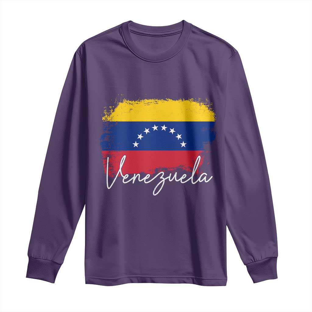 Venezuela Flag Pride Patriotic Long Sleeve Shirt for Venezuelan Roost - Wonder Print Shop