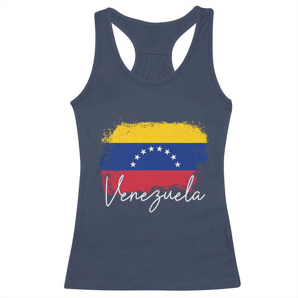Venezuela Flag Pride Patriotic Racerback Tank Top for Venezuelan Roost - Wonder Print Shop