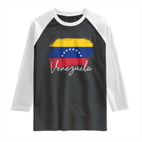 Venezuela Flag Pride Patriotic Raglan Shirt for Venezuelan Roost - Wonder Print Shop