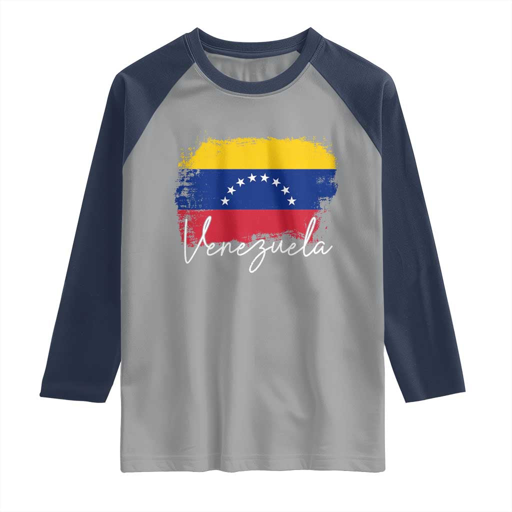 Venezuela Flag Pride Patriotic Raglan Shirt for Venezuelan Roost - Wonder Print Shop