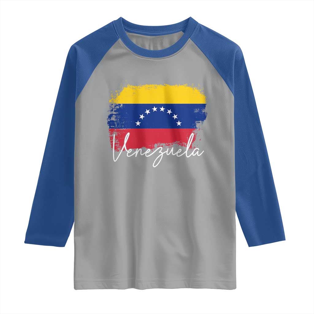 Venezuela Flag Pride Patriotic Raglan Shirt for Venezuelan Roost - Wonder Print Shop