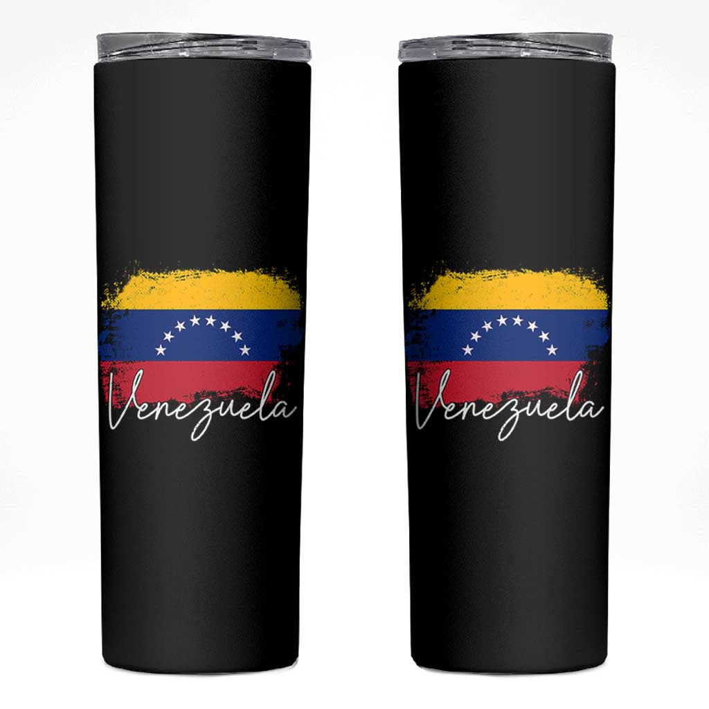 Venezuela Flag Pride Patriotic Skinny Tumbler for Venezuelan Roost - Wonder Print Shop