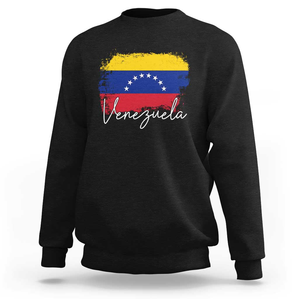 Venezuela Flag Pride Patriotic Sweatshirt for Venezuelan Roost - Wonder Print Shop
