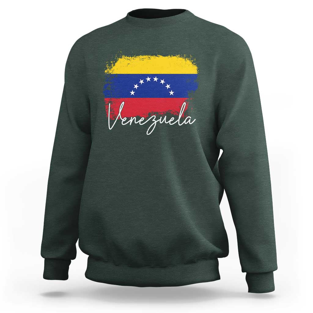 Venezuela Flag Pride Patriotic Sweatshirt for Venezuelan Roost - Wonder Print Shop