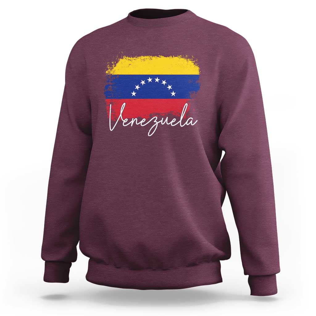 Venezuela Flag Pride Patriotic Sweatshirt for Venezuelan Roost - Wonder Print Shop