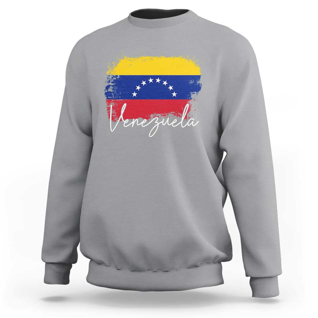 Venezuela Flag Pride Patriotic Sweatshirt for Venezuelan Roost - Wonder Print Shop