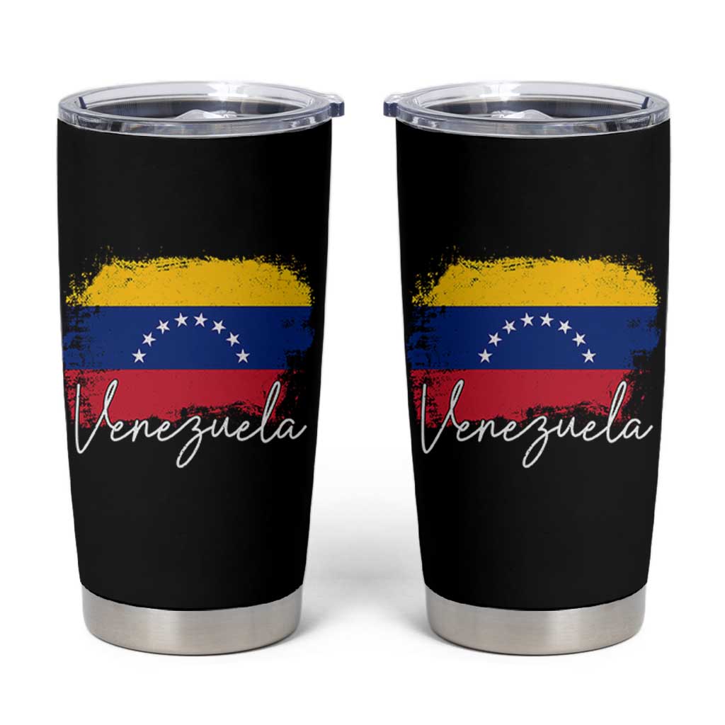 Venezuela Flag Pride Patriotic Tumbler Cup for Venezuelan Roost - Wonder Print Shop
