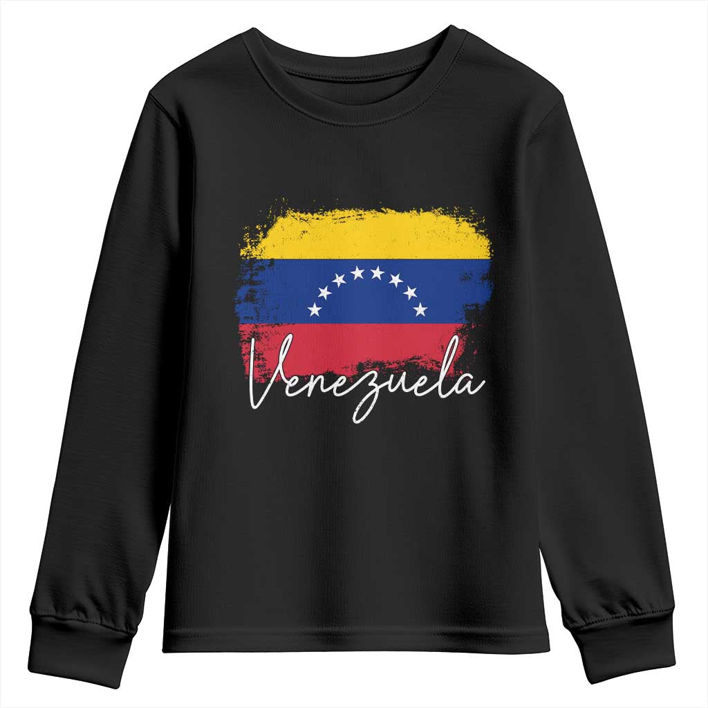 Venezuela Flag Pride Patriotic Youth Sweatshirt for Venezuelan Roost - Wonder Print Shop