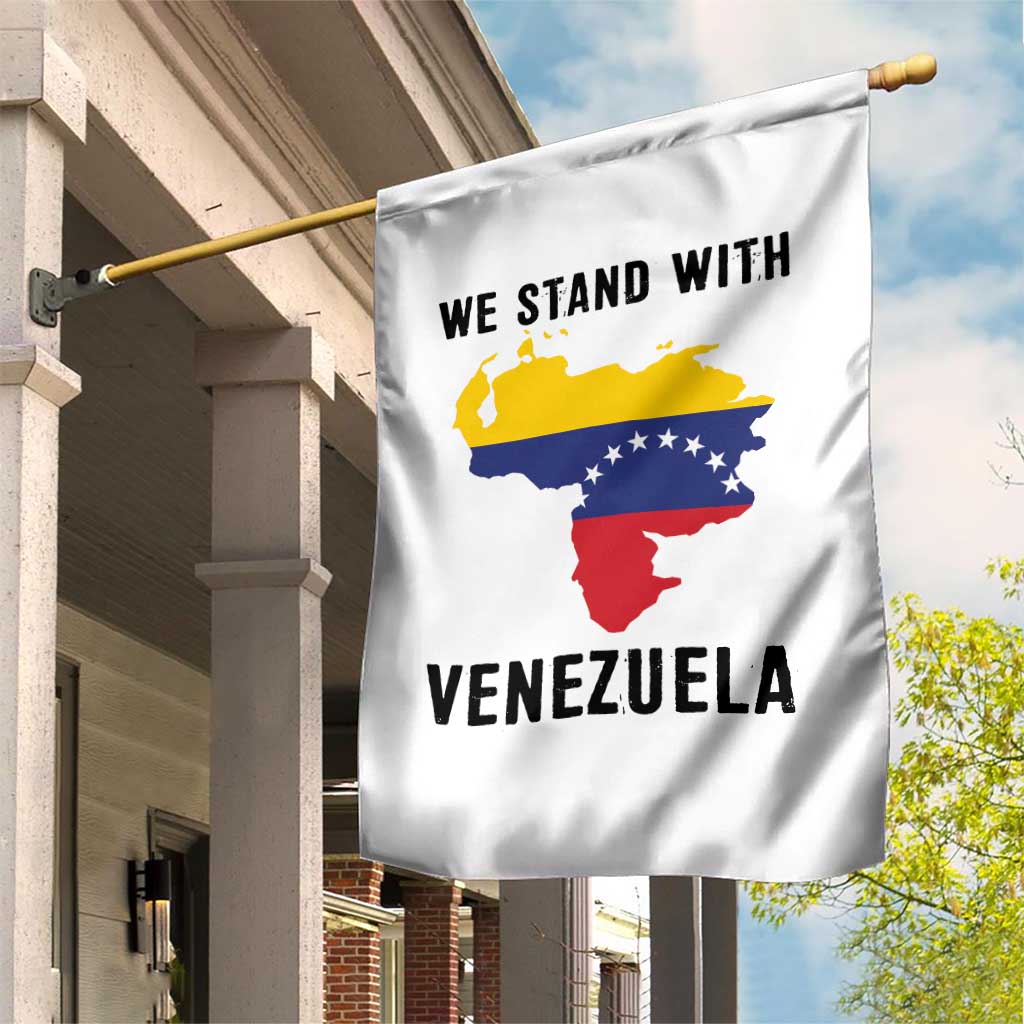 We Stand With Venezuela Garden Flag Venezuelan Flag Unity Graphic - Wonder Print Shop